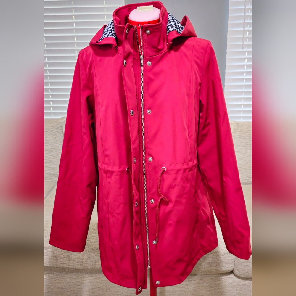 Market & Spruce Cherry Red Utility Jacket